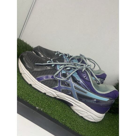 Asics Women's Size 11 Gel Contend 2 Grey Purple Running Sneakers T474N - Picture 1 of 8
